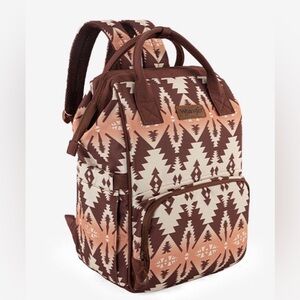 WRANGLER AZTEC SOUTHWESTERN PRINT DIAPER BAG BACKPACK TRAVEL